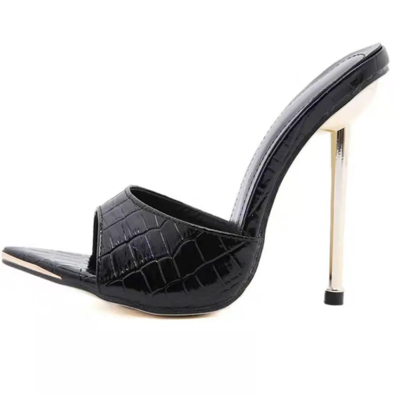 Pointed Toe High Stiletto Heel Luxury Designer Sandals for Women Elegant Fashionable Footwear Milanni Fashion