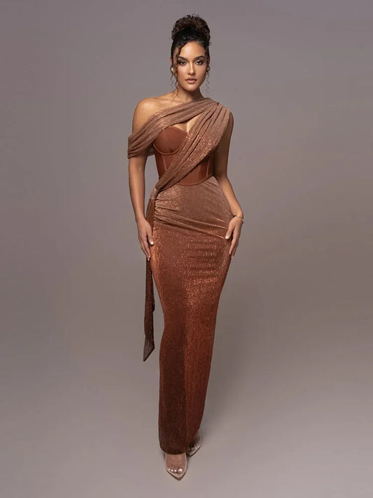 Nicole | Women's One-Shoulder Evening Dress