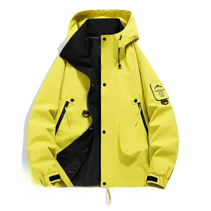 Carl | Men's Utility Jacket with Hood and Front Zipper