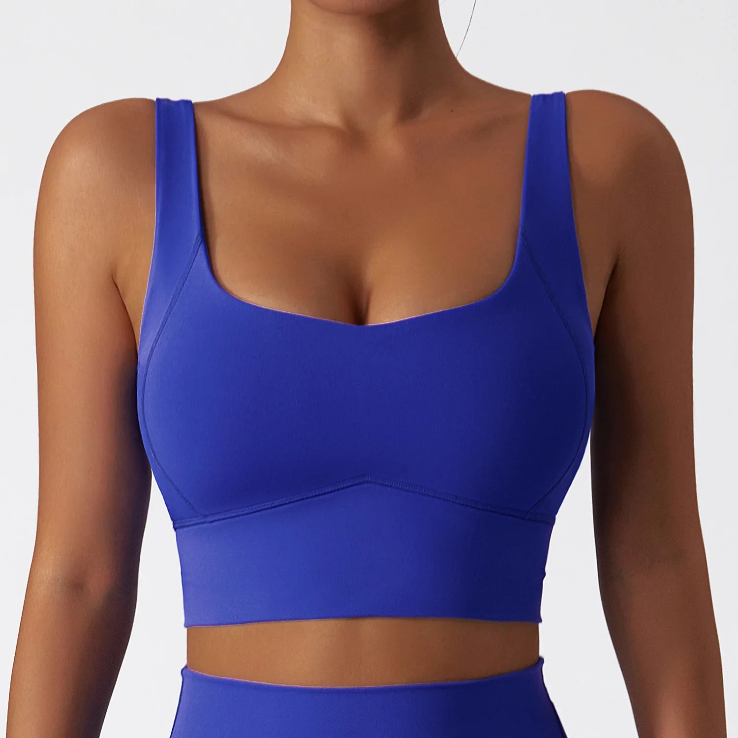 Shockproof Yoga Crop Top with Chest Pad for Fitness Women's High-Strength Sports Bra Milanni Fashion