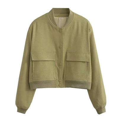 Marie | Women's Shorts Streetwear-Jacket with Button Placket