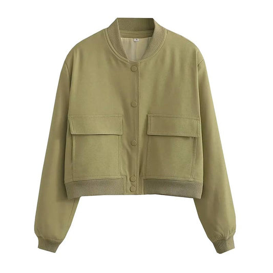 Marie | Women's Shorts Streetwear-Jacket with Button Placket