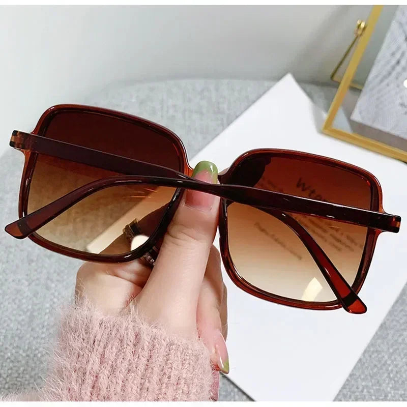 Oversized Rectangle Sunglasses Women's Fashion Square Sun Glasses  Milanni Fashion   