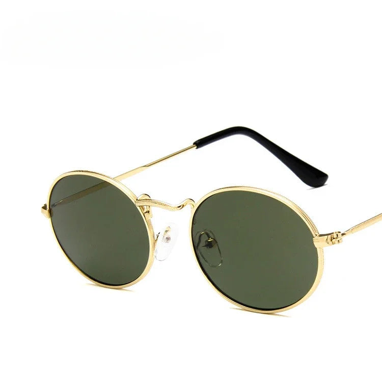 Elliptical Metal Trendy Retro Sunglasses Fashionable Women's Classic Sunglasses  Milanni Fashion   