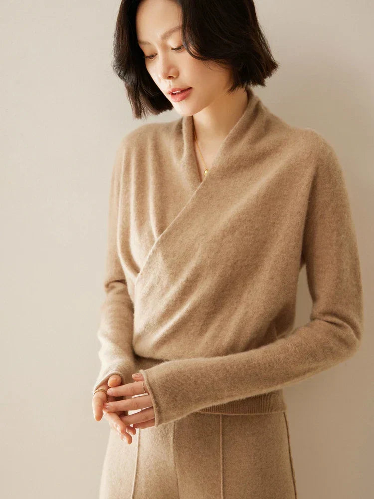 Laura | Women's Wrap Cozy Soft Sweater