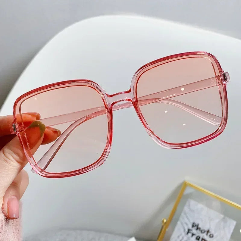 Oversized Rectangle Sunglasses Women's Fashion Square Sun Glasses  Milanni Fashion   