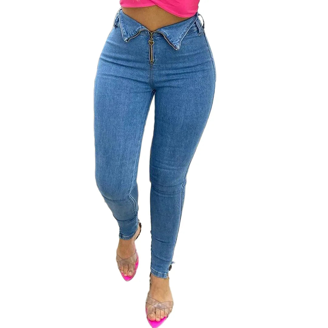 Denim Fashion Pencil Trouser Jeans for Ladies Trendy Fit Jeans Pants Stylish Casual Wear for Women Milanni Fashion