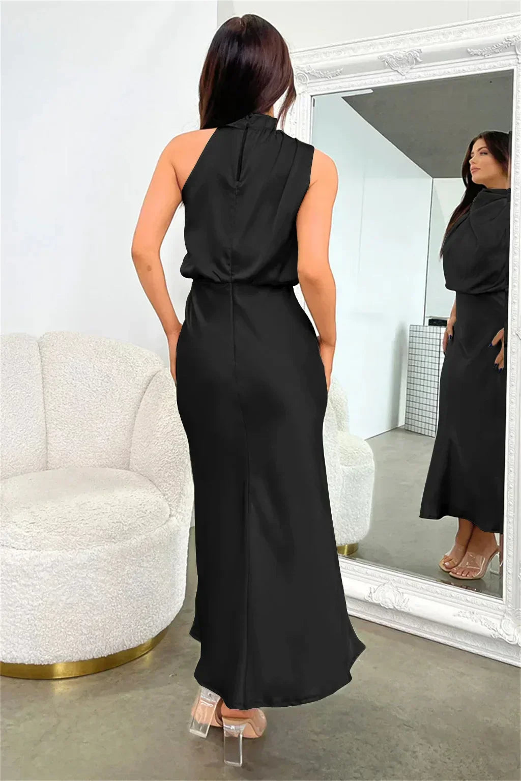 Doris | Women's Chic Halter Neck Evening Dress