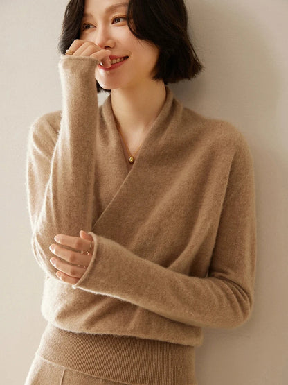 Laura | Women's Wrap Cozy Soft Sweater