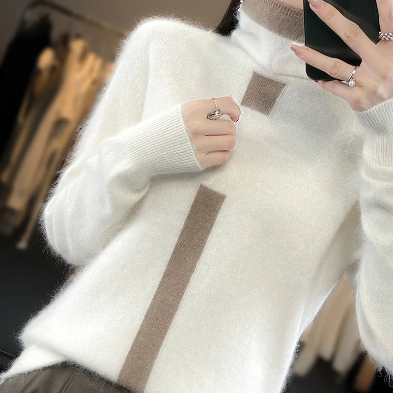 Cashmere Turtleneck Sweater Soft Warm Winter Jumper Pullover Outwear for Women Stylish and Cozy Wear Milanni Fashion