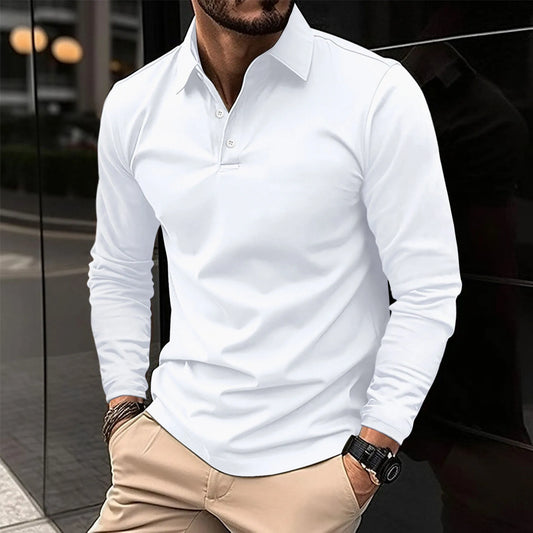 Lorenzo | Men’s Long Sleeve Executive Polo