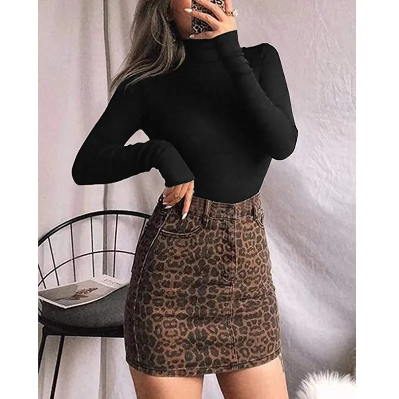 Mock Turtle Neck Sleeveless Tank Top Long Sleeve Bodysuit for Women Sexy Solid Jumpsuit Milanni Fashion