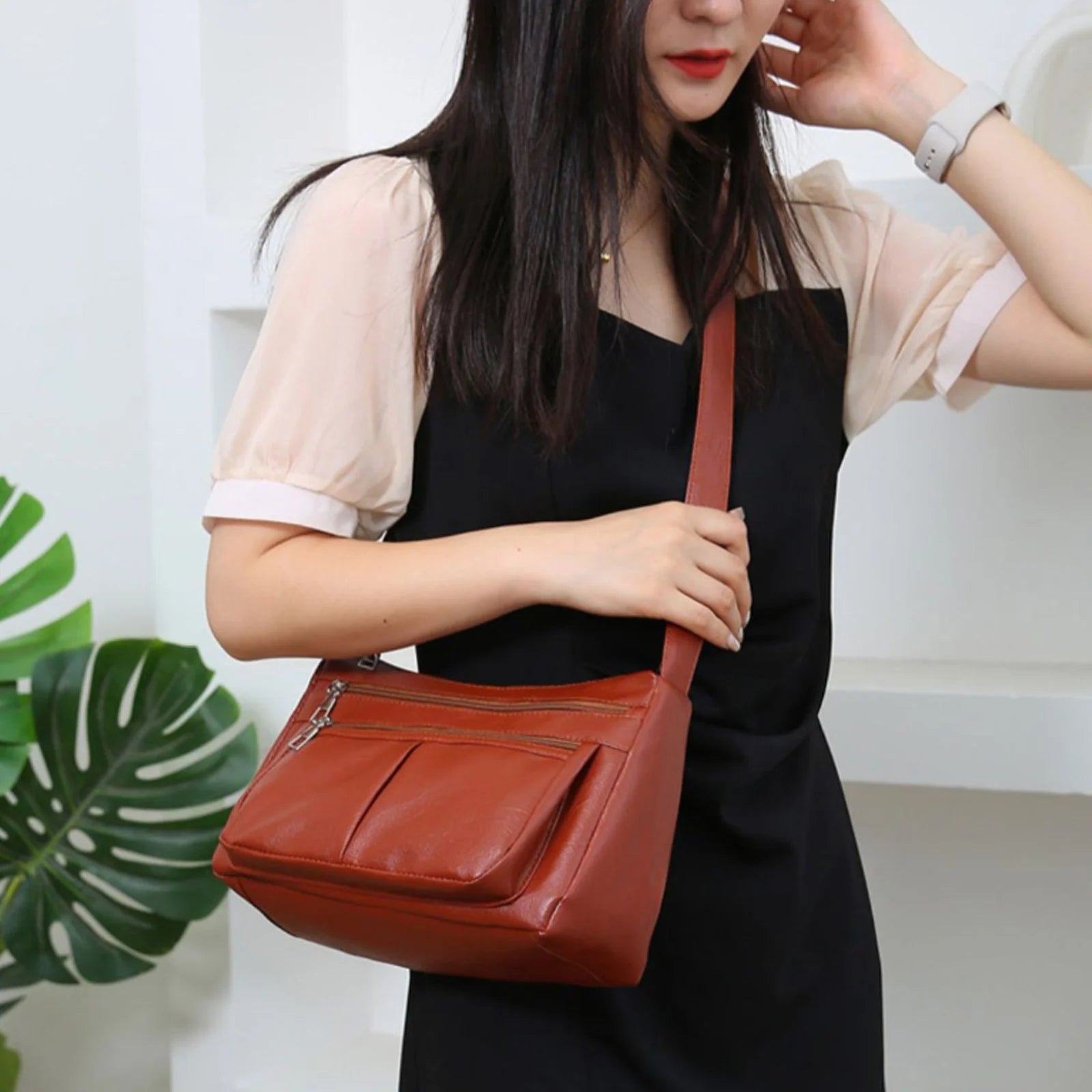 Designer Luxury Shoulder Bag Soft Leather Fashion Versatile Crossbody Bag Stylish Handbag for Women Milanni Fashion