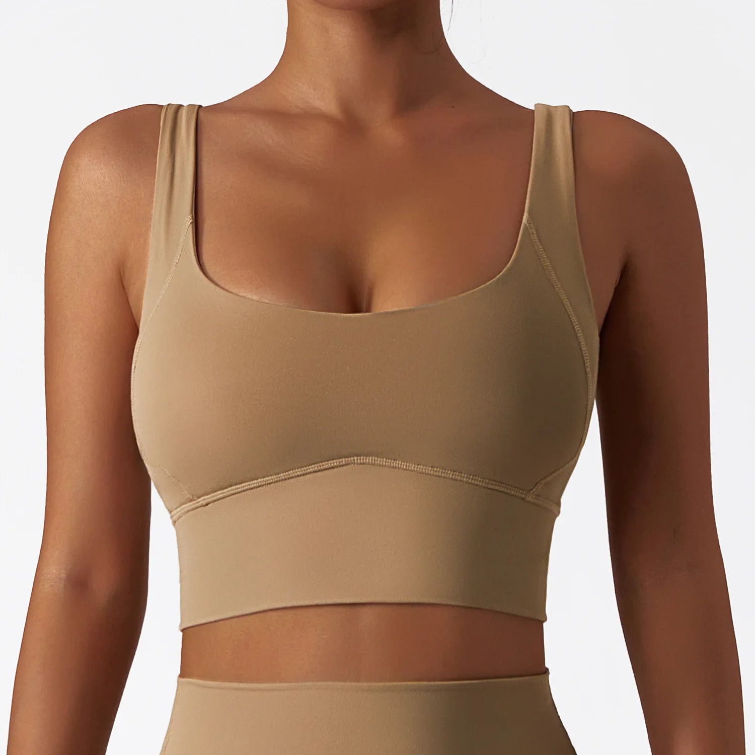 Shockproof Yoga Crop Top with Chest Pad for Fitness Women's High-Strength Sports Bra Milanni Fashion