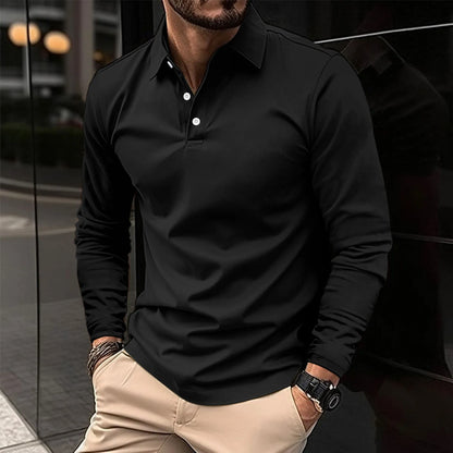 Lorenzo | Men’s Long Sleeve Executive Polo