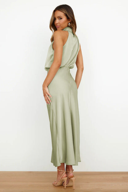 Doris | Women's Chic Halter Neck Evening Dress