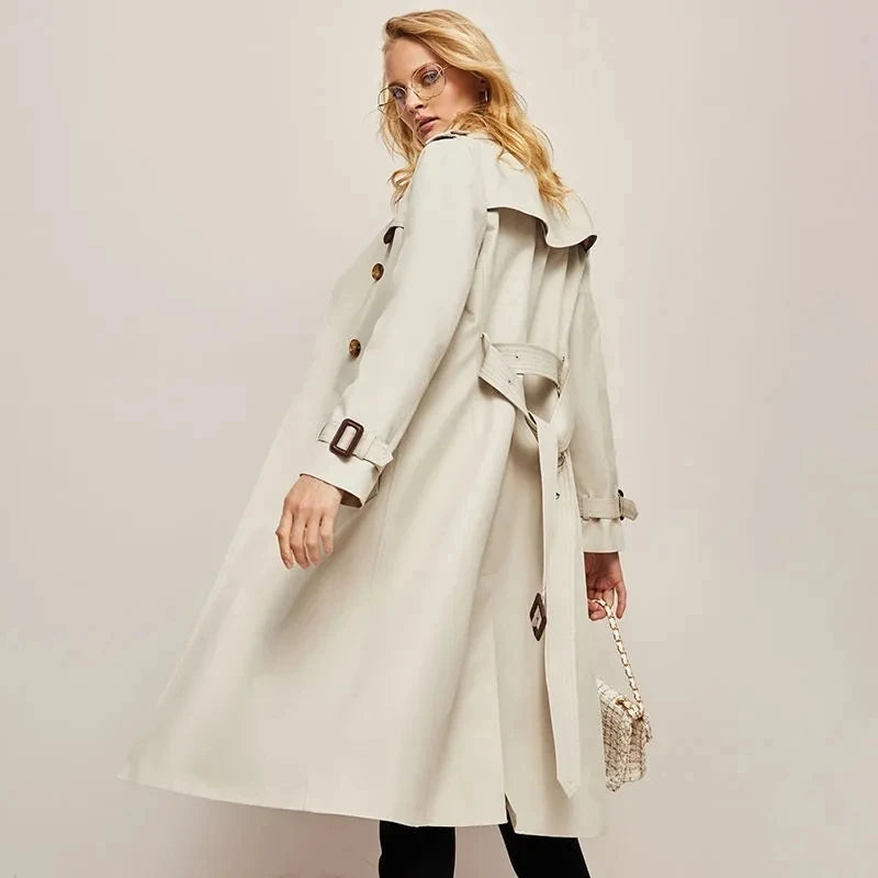 Spring and Autumn Youthful Women's Trench Coat Stylish Outerwear Elegant Long Sleeve Casual Jacket Milanni Fashion