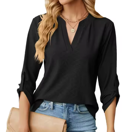 Genevieve | Chic comfortable blouse with subtle elegant detailing