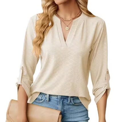 Genevieve | Chic comfortable blouse with subtle elegant detailing