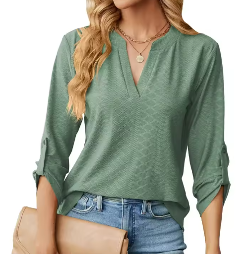 Genevieve | Chic comfortable blouse with subtle elegant detailing