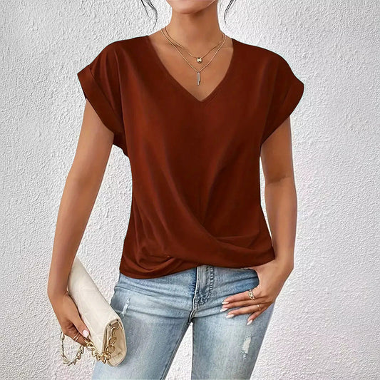 Sofia Amoretti Casual Top with Draped Front