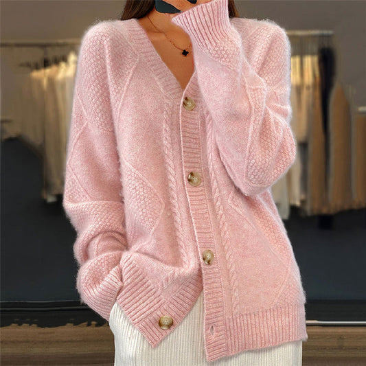 Claudia | Women's Cozy Knit Cardigan with Long Sleeves