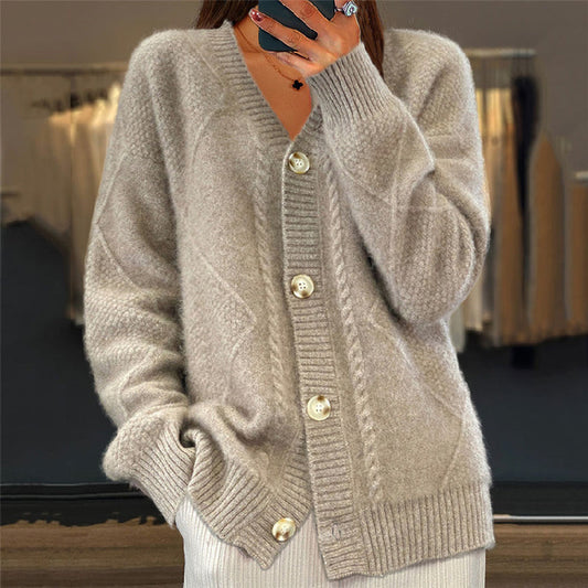 Claudia | Women's Cozy Knit Cardigan with Long Sleeves