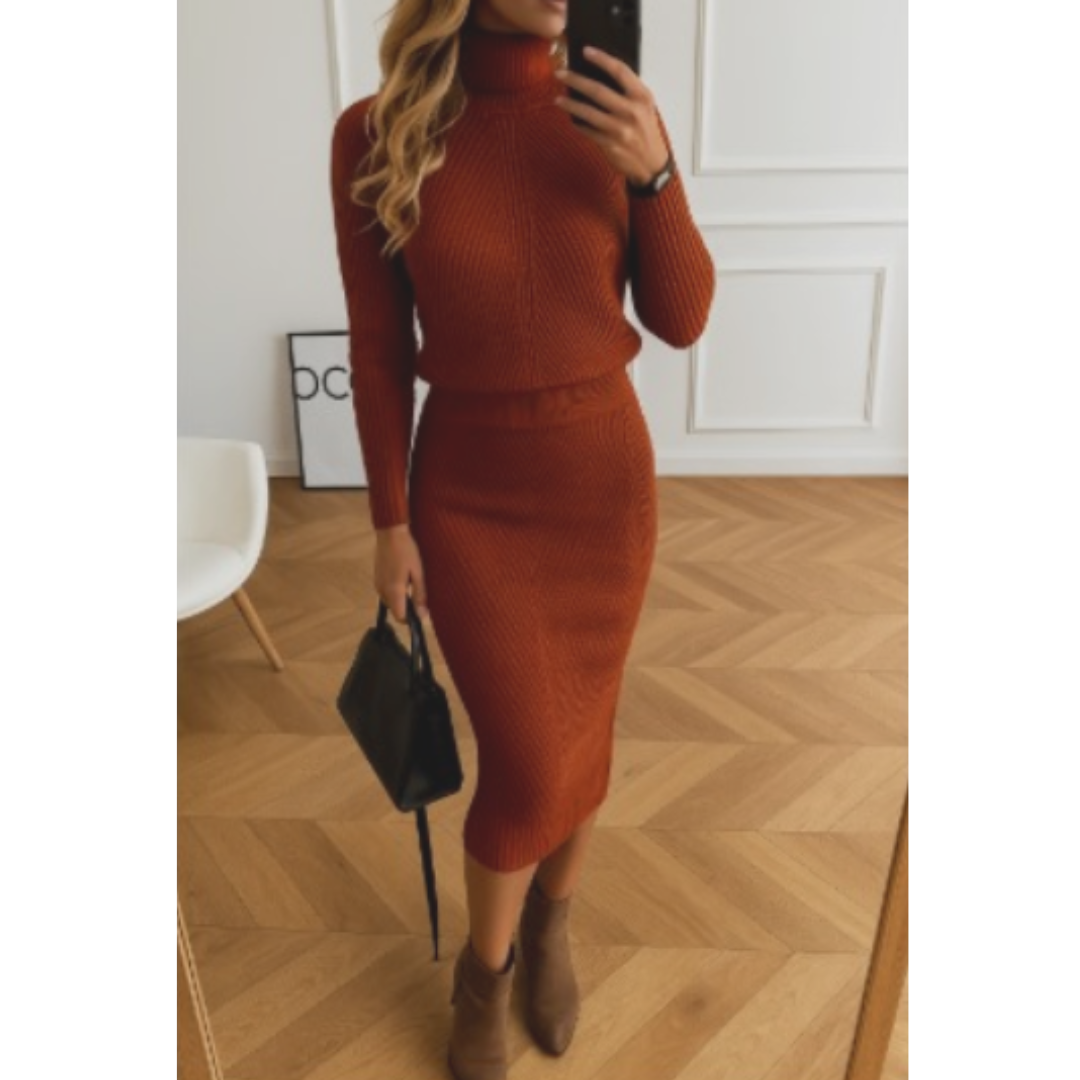 Carolin | Women's Stylish Comfortable Midi Sweater Dress
