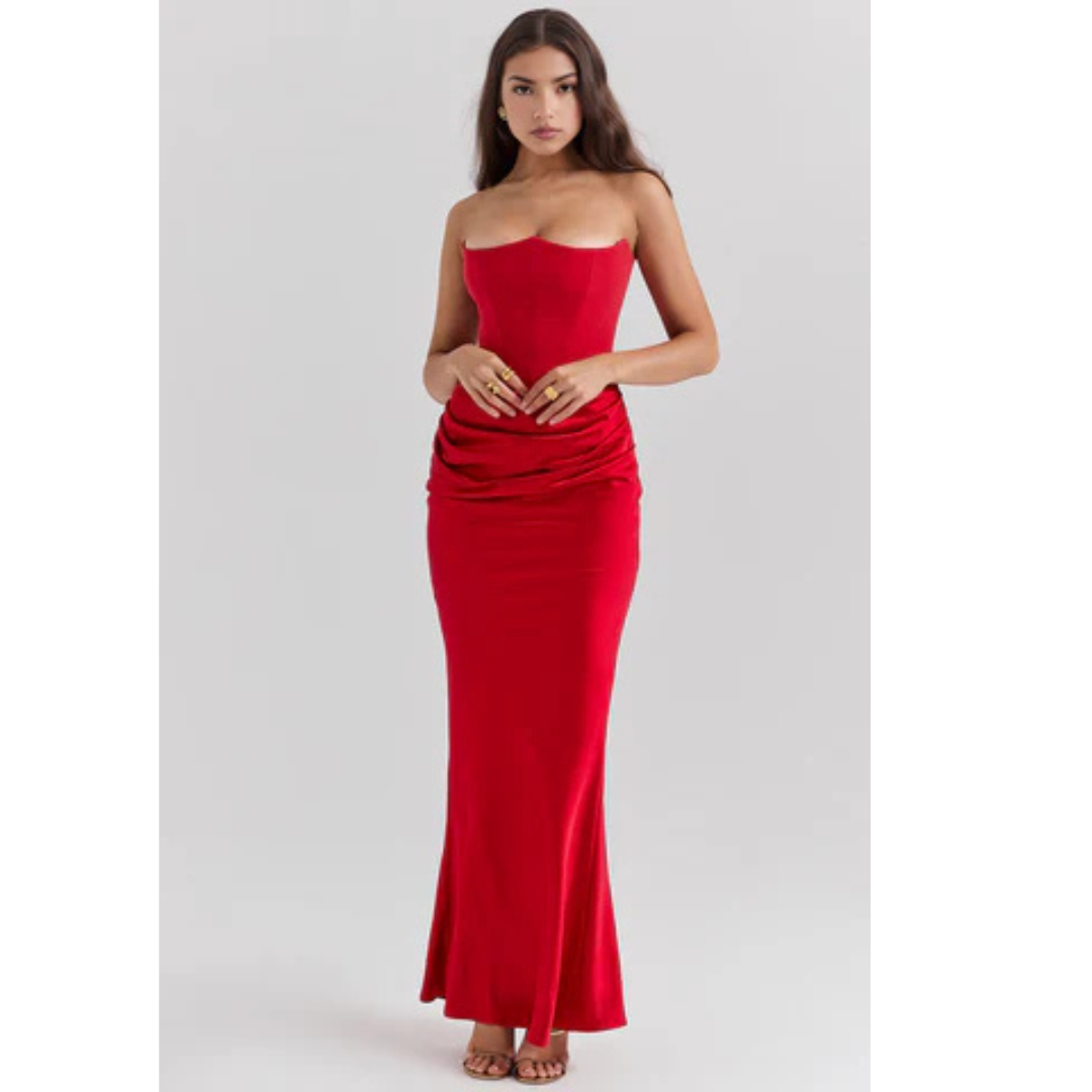 Elfriede | Women's Long Bodycon Dress for Formal Wedding Guests