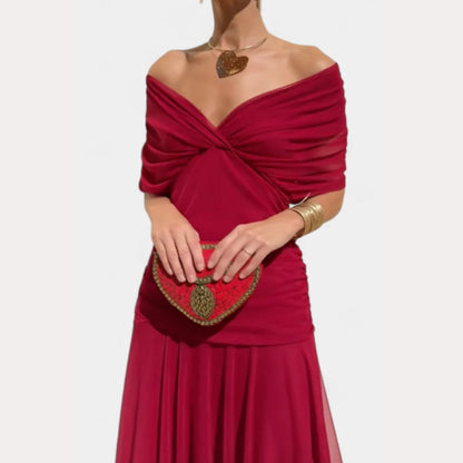 Lilian | Women's Off-Shoulder Elegant Evening Dress