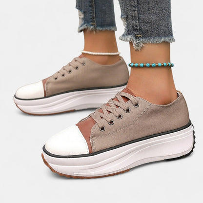 Gudrun | Women's Trendy Sneakers with Round Toe