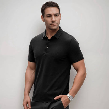 Tomasso | Men’s Classic Fit Textured Polo Shirt