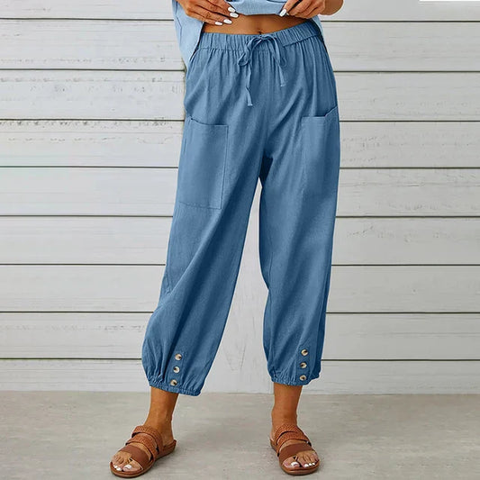 Altilia | Women's High-Waist Relaxed Summer Pants