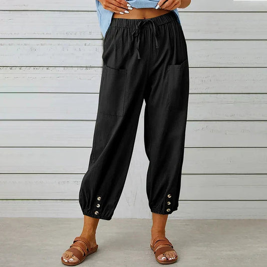 Altilia | Women's High-Waist Relaxed Summer Pants