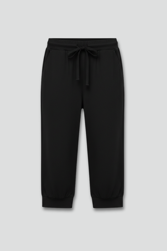 Andrea | Women's Capri Pants with Drawstring Waist and Side Pockets