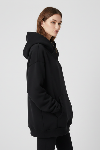 Emma | Women's Hoodie with High Collar and Weiter Hood