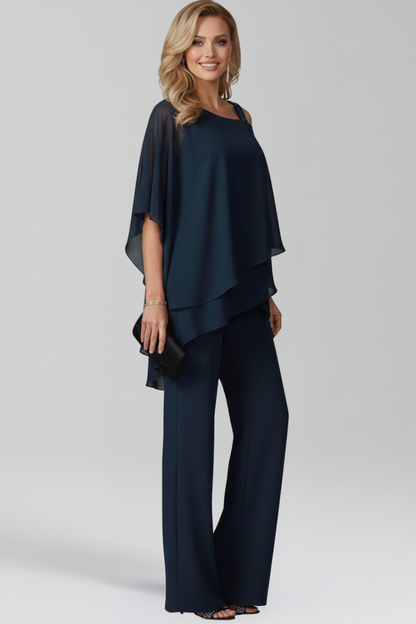 Jana | Women's Cold-Shoulder Flowing Wide-Leg Jumpsuit
