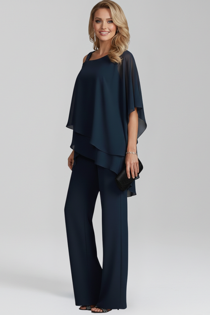 Jana | Women's Cold-Shoulder Flowing Wide-Leg Jumpsuit