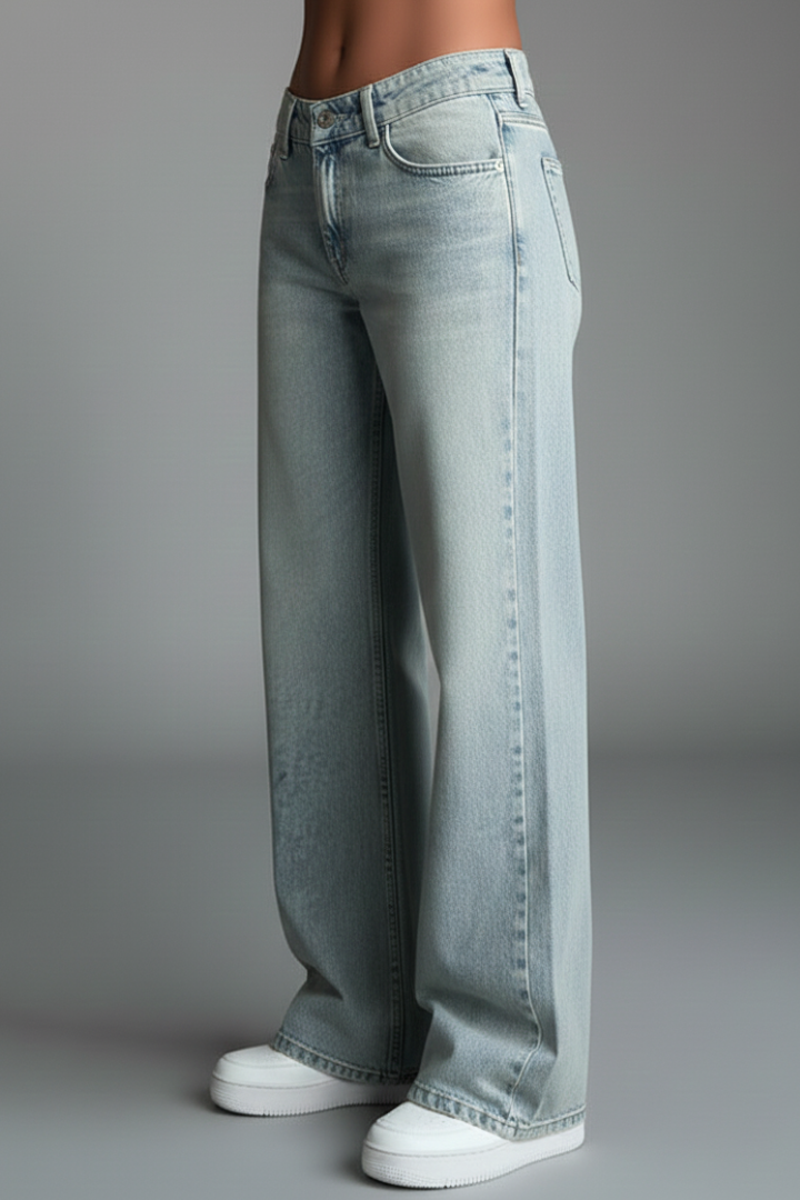 Bettina | Women's Casual Low-Waist Straight-Leg Denim Jeans