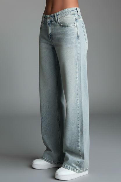 Bettina | Women's Casual Low-Waist Straight-Leg Denim Jeans