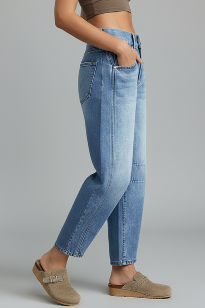 Carolin | Women's Casual Mid-Waist Denim Jeans