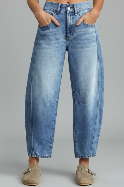 Carolin | Women's Casual Mid-Waist Denim Jeans