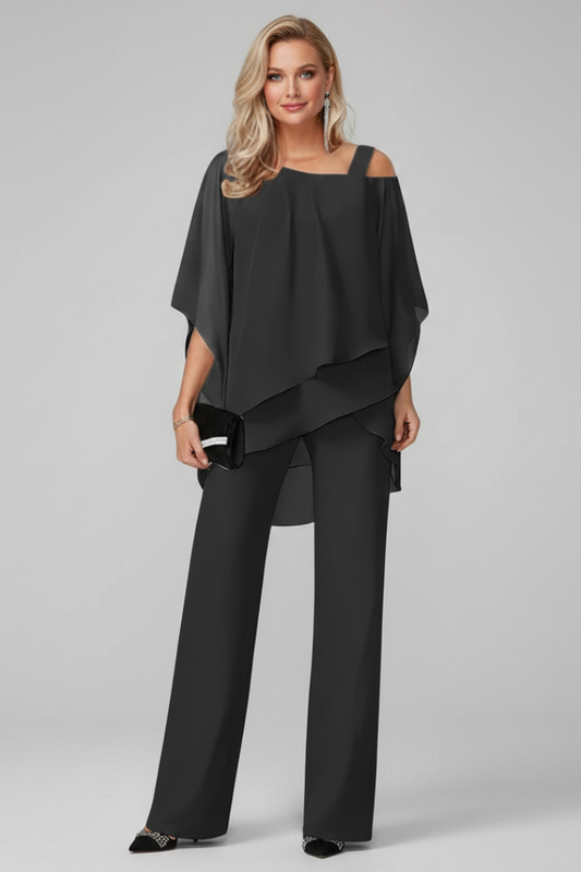 Isabella | Women's Off-Shoulder Flowing Wide-Leg Jumpsuit