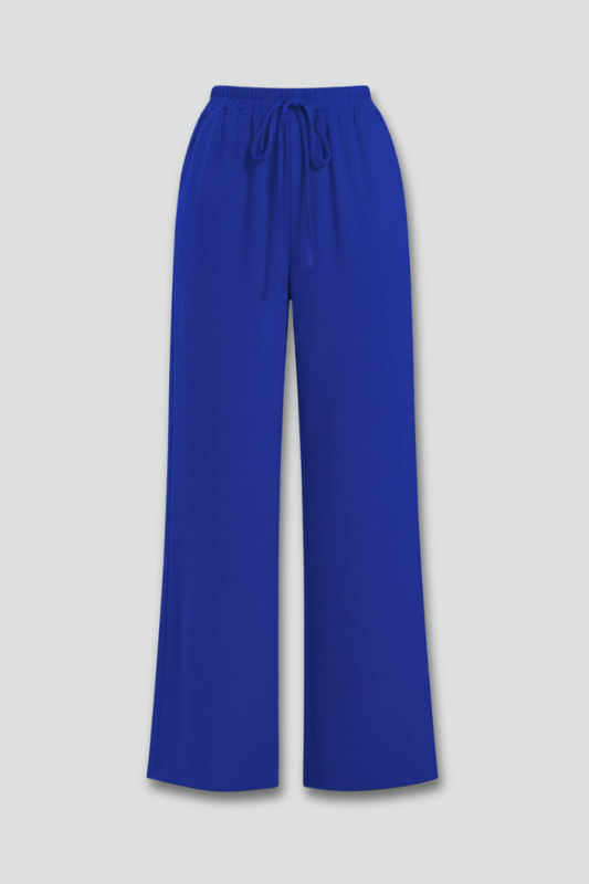 Daniela | Women's Palazzo Pants with Drawstring Waist and Side Pockets