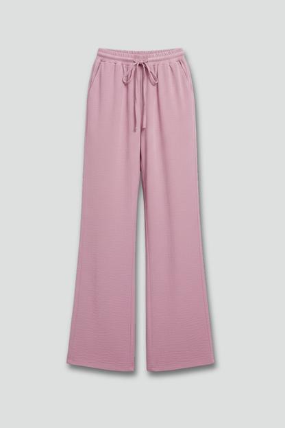Bettina | Women's Casual-Palazzo Pants with Drawstring Waist and Side Pockets
