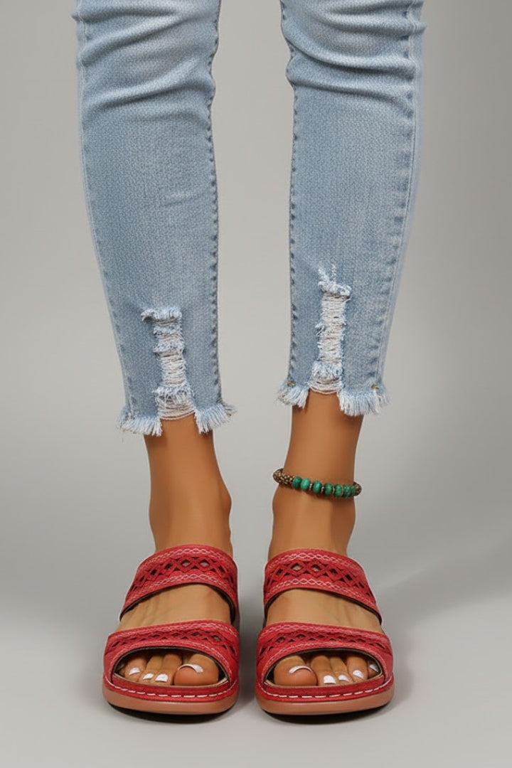 Grace | Women's Relaxed Summer Slides Double