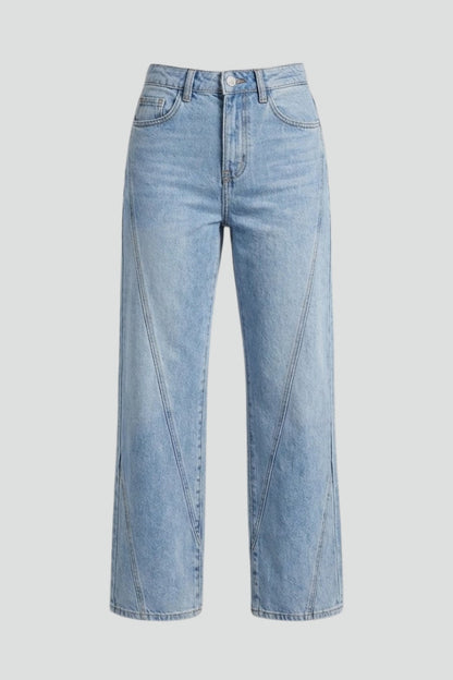 Doris | Women's High-Waist Classic Straight-Leg Denim Jeans