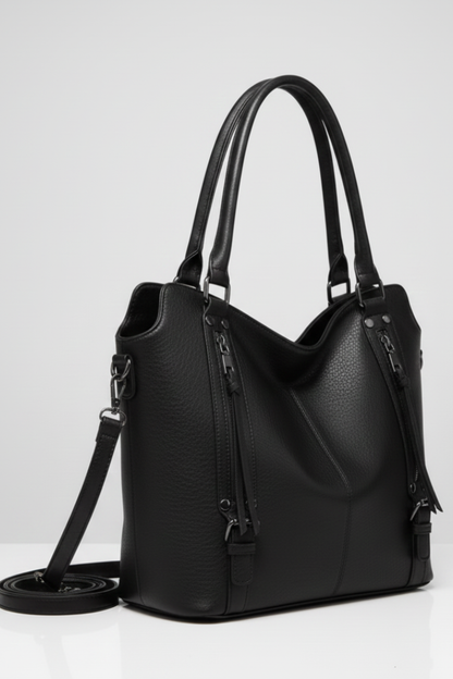Jana | Women's Classic Tote Bag with Doppelten Handles and Zip