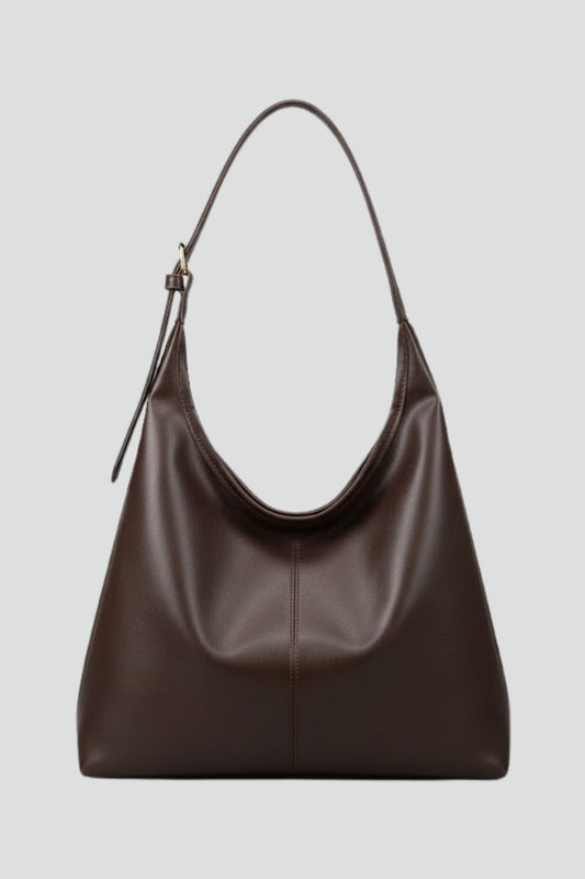 Jacqueline | Women's Classic Tote Bag with Faux Leather Outer Material and Large Inner Pocket