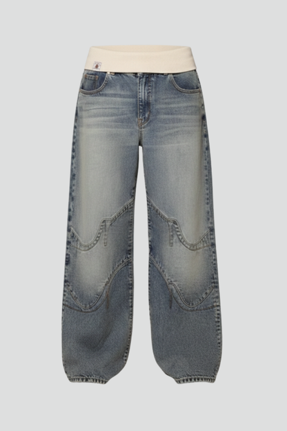 Holly | Women's Denim Wide-Leg Relaxed Pants